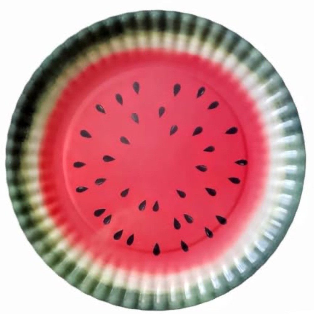 C&C California Watermelon Melamine Serving Plate- 16”